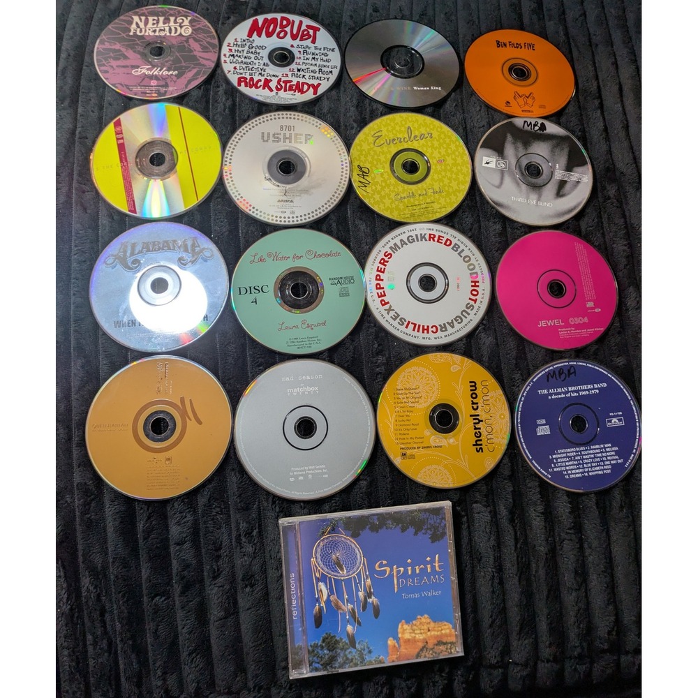 Mixed CD Lot of 17 Usher No Doubt Sheryl Crow RHCP Matchbox 20 90s 00s Pop Rock